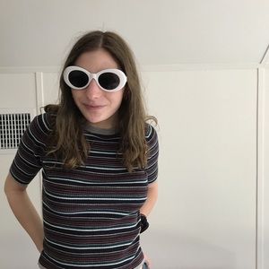 Short sleeve striped shirt